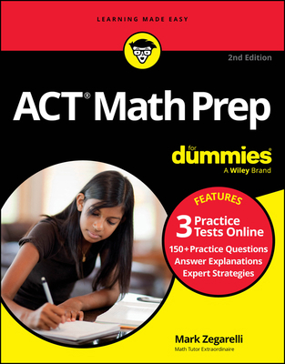 ACT Math Prep for Dummies: Book + 3 Practice Te... 1394242263 Book Cover