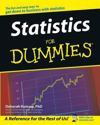 Statistics for Dummies 0764554239 Book Cover