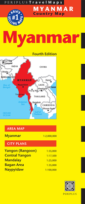 Myanmar Travel Map Fourth Edition: (Burma Trave... 0794607624 Book Cover