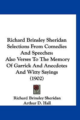 Richard Brinsley Sheridan Selections from Comed... 1120794811 Book Cover