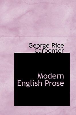 Modern English Prose 1115816454 Book Cover