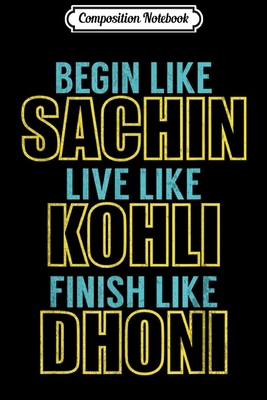 Composition Notebook: Indian Cricket Team Jersey  Journal/Notebook Blank Lined Ruled 6x9 100 Pages