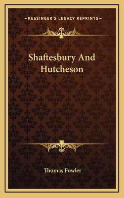 Shaftesbury And Hutcheson 1163508772 Book Cover