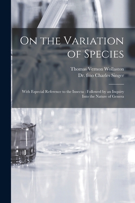 On the Variation of Species: With Especial Refe... 101509273X Book Cover