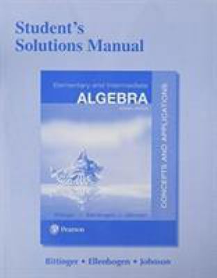 Student Solutions Manual for Elementary and Int... 0134462904 Book Cover