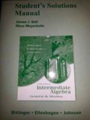Student Solutions Manual for Intermediate Algeb... 0321429044 Book Cover
