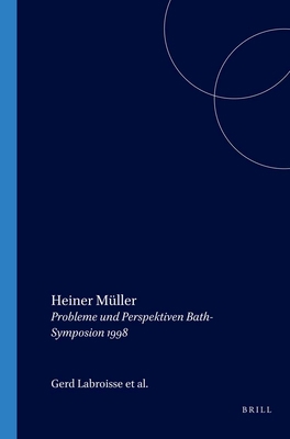 Heiner Müller [German] 9042015519 Book Cover