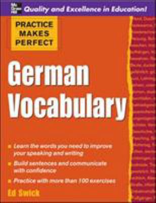 Practice Makes Perfect: German Vocabulary (Prac... [German] 0071482857 Book Cover