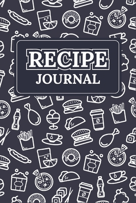 Paperback Recipe Journal: Blank Recipe Book Journal to Write In, Navy Blue Cook Book