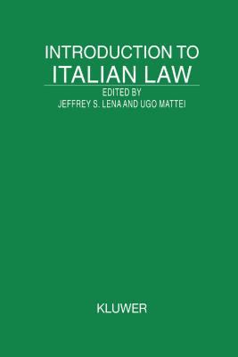 Introduction to Italian Law 9041117075 Book Cover