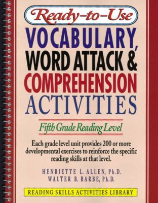 Ready-To-Use Vocabulary, Word Analysis & Compre... 0876284802 Book Cover