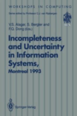 Incompleteness and Uncertainty in Information S... 3540198970 Book Cover