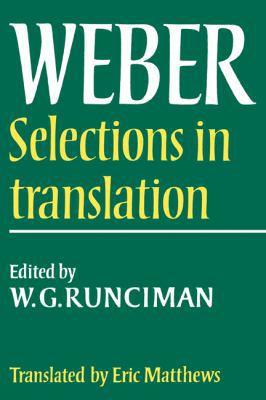 Max Weber: Selections in Translation 0521292689 Book Cover