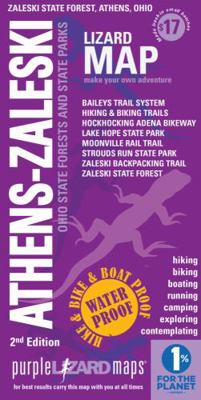 Athens - Zaleski Ohio Lizard Map