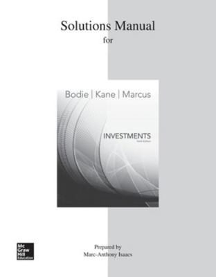 Solutions Manual for Investments 0077641914 Book Cover