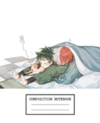 Paperback Composition Notebook : My Hero Academia Soft Glossy Cover Wide Ruled Lined Pages Book 7. 5 X 9. 25 Inches 110 Pages Book