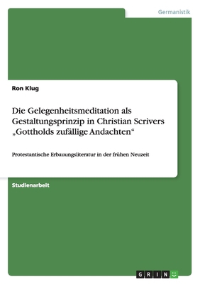 Die Gelegenheitsmeditation als Gestaltungsprinz... [German] 3640643186 Book Cover