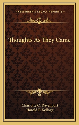 Thoughts as They Came 1163849758 Book Cover