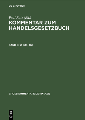 §§ 383-460 [German] 3110988143 Book Cover