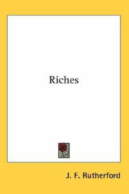 Riches 0548036470 Book Cover