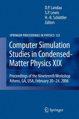 Computer Simulation Studies in Condensed-Matter... 3540856242 Book Cover