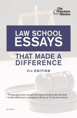 Law School Essays That Made a Difference 0307945251 Book Cover