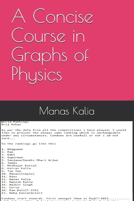 A Concise Course in Graphs of Physics 1980838003 Book Cover