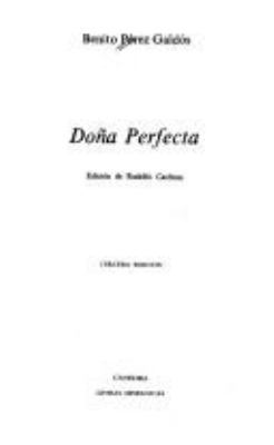 Do~na Perfecta [Spanish] 8437603722 Book Cover