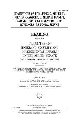 Nominations of Hon. James C. Miller, III, Steph... 1981409203 Book Cover