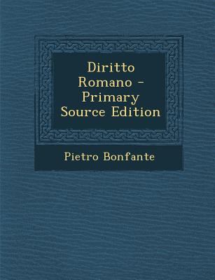 Diritto Romano [Italian] 1295782065 Book Cover