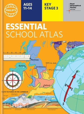 Philip's RGS Essential School Atlas: Hardback e... 1849076944 Book Cover