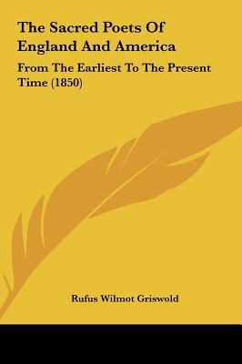 The Sacred Poets of England and America: From t... 1161820140 Book Cover