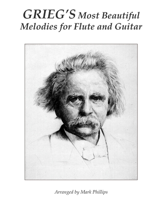 Grieg's Most Beautiful Melodies for Flute and G... 1719254273 Book Cover