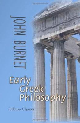Early Greek Philosophy 1402197535 Book Cover