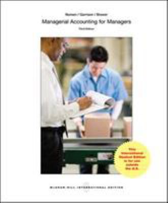 Managerial Accounting for Managers 125906073X Book Cover