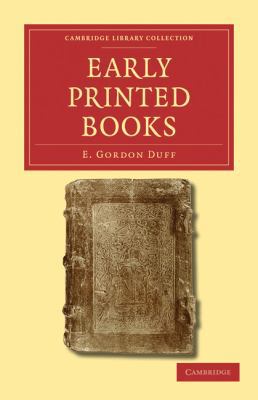 Early Printed Books 1108026745 Book Cover