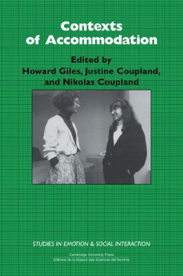 Contexts of Accommodation: Developments in Appl... 0521369606 Book Cover
