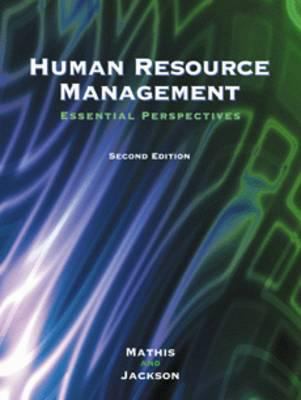 Human Resource Management: Essential Perspectives 0324107587 Book Cover