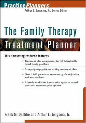 The Family Therapy Treatment Planner 047134768X Book Cover