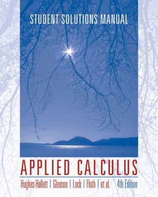 Applied Calculus Student Solutions Manual B00A2N0COE Book Cover