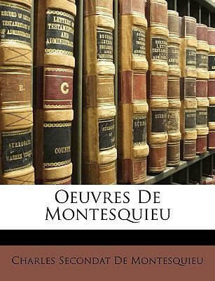 Oeuvres De Montesquieu 1147854963 Book Cover