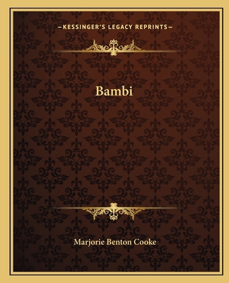Bambi 116265452X Book Cover