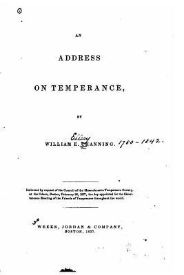 An Address on Temperance 1530683793 Book Cover