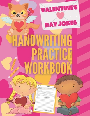 Valentine's Day Jokes Handwriting Practice Work... B08TRLB67C Book Cover