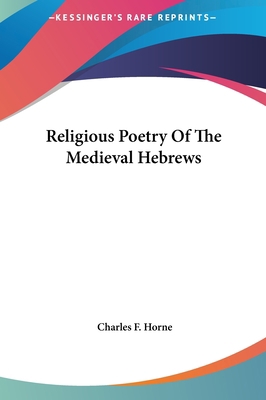 Religious Poetry Of The Medieval Hebrews 1161554211 Book Cover
