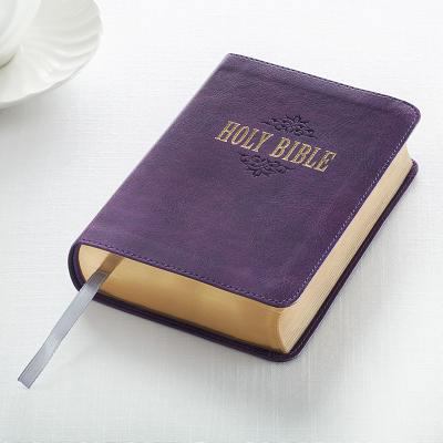 KJV Compact Large Print Lux-Leather Purple [Large Print] 1432117343 Book Cover