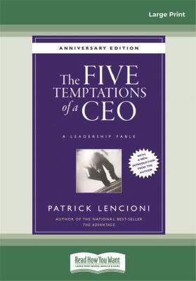 The Five Temptations of a CEO: A Leadership Fab... 0369301358 Book Cover