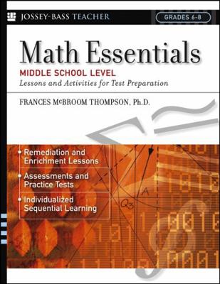 Math Essentials, Middle School Level: Lessons a... 0787966029 Book Cover