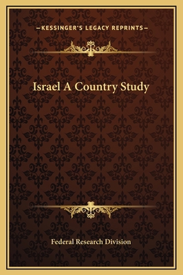 Israel A Country Study 1169331947 Book Cover