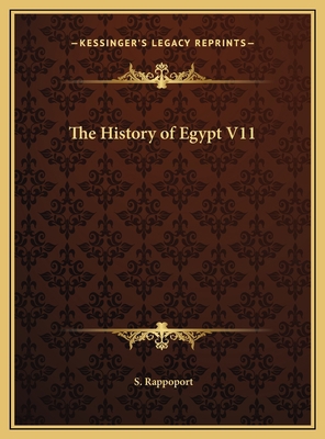 The History of Egypt V11 1169785123 Book Cover